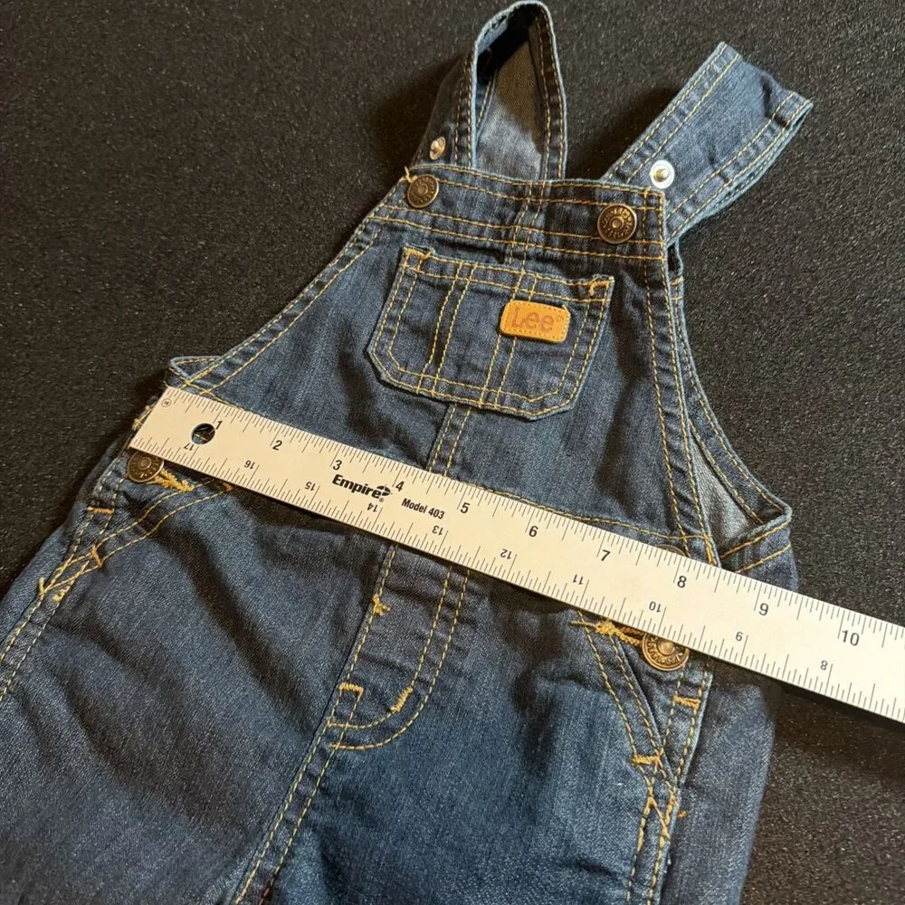 Lee 3-6 Months Baby Denim Shortalls Overalls Jean Girls Boys One Piece -171